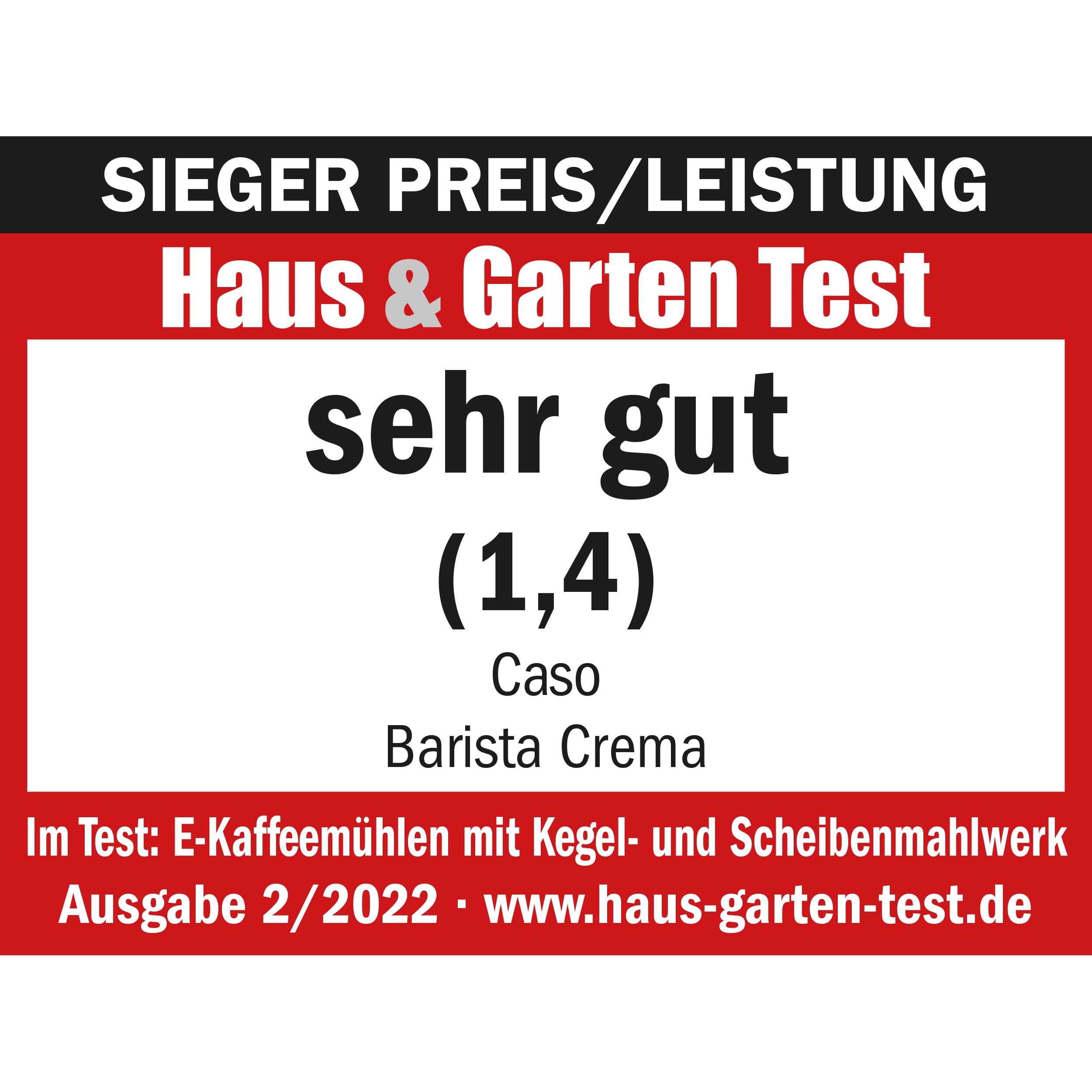 CASO Barista Crema Kaffeemühle elektrisch 150 Watt Edelstahl