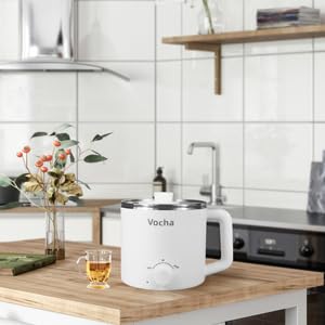 Vocha Hot Pot Elektro Kochtopf 1,6 L Weiß 600 W Nudeln