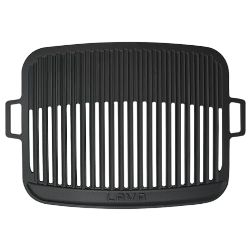 LAVA Signature Grillpfanne Gusseisen 36x45 cm schwarz