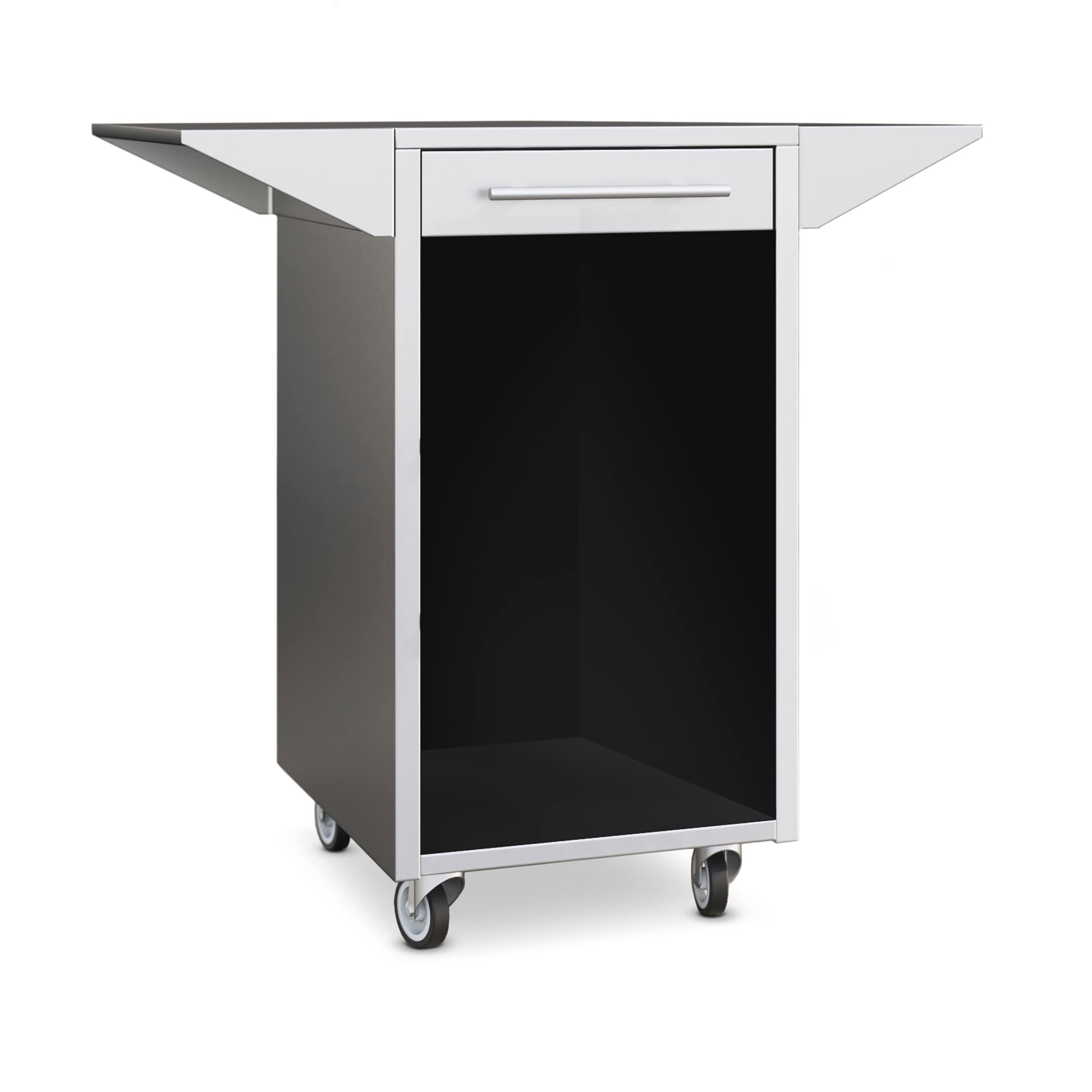 Caso Cooling Umbauschrank Rollwagen Edelstahl für BBQ Cooler