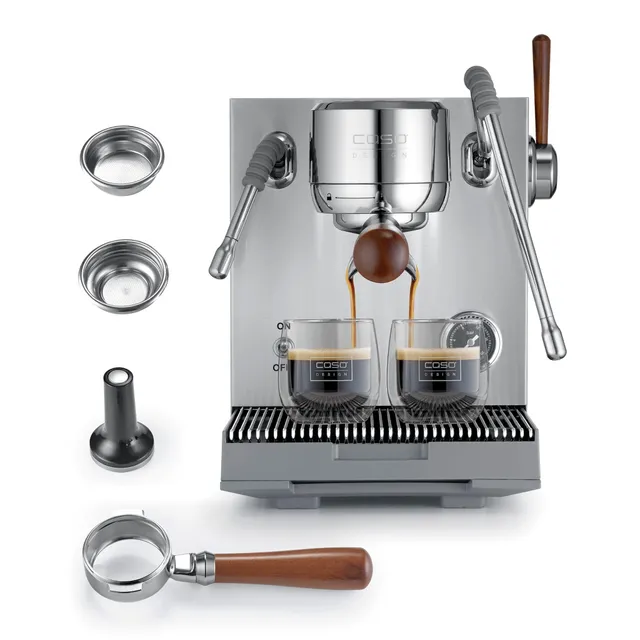 Caso EspressoGourmet Advanced Siebträgermaschine 19 bar 2 L