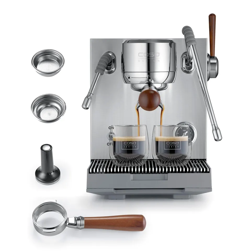 Caso EspressoGourmet Advanced Siebträgermaschine 19 bar 2 L