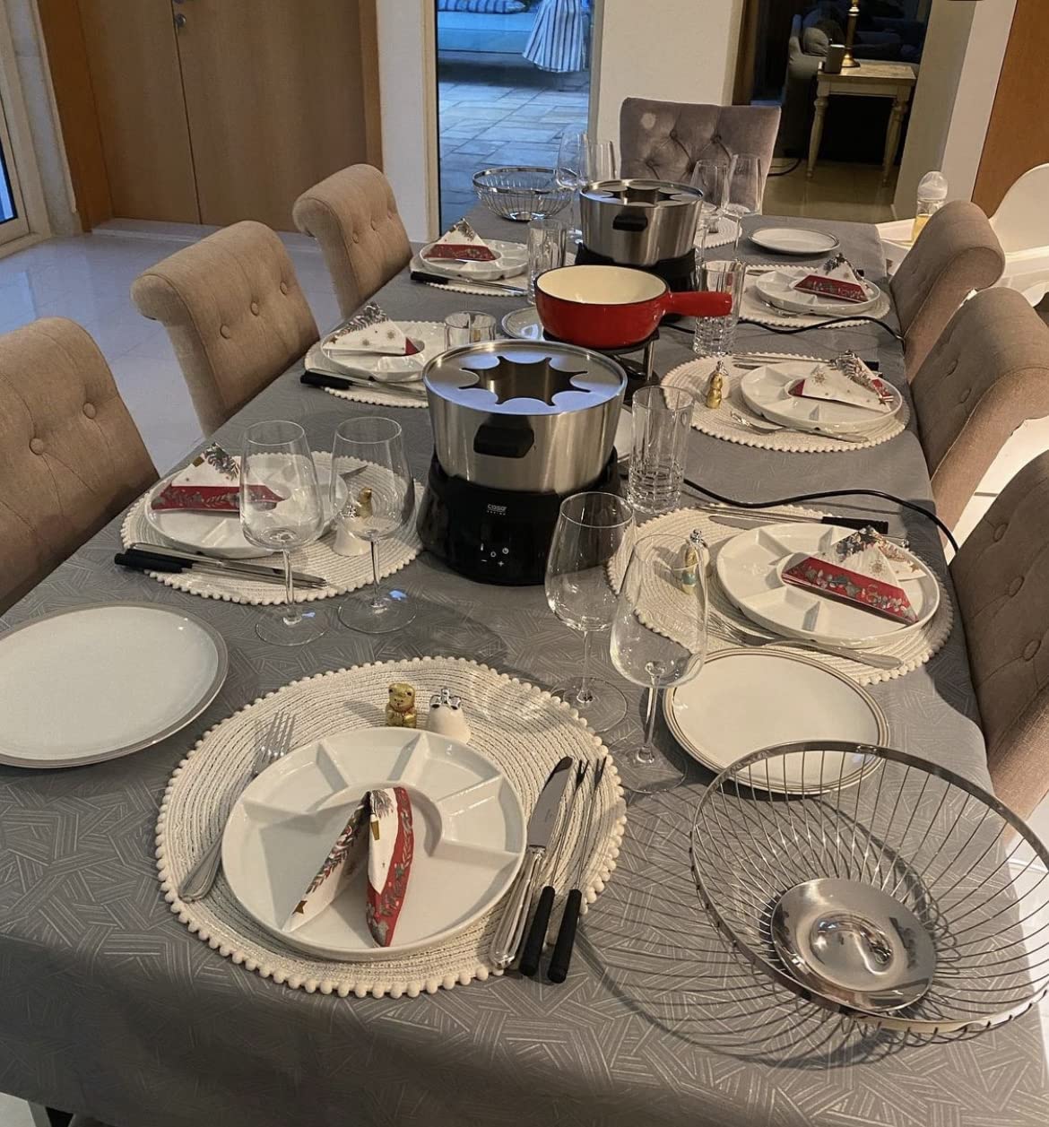 Caso Induktions Fondue 8 Personen Schwarz