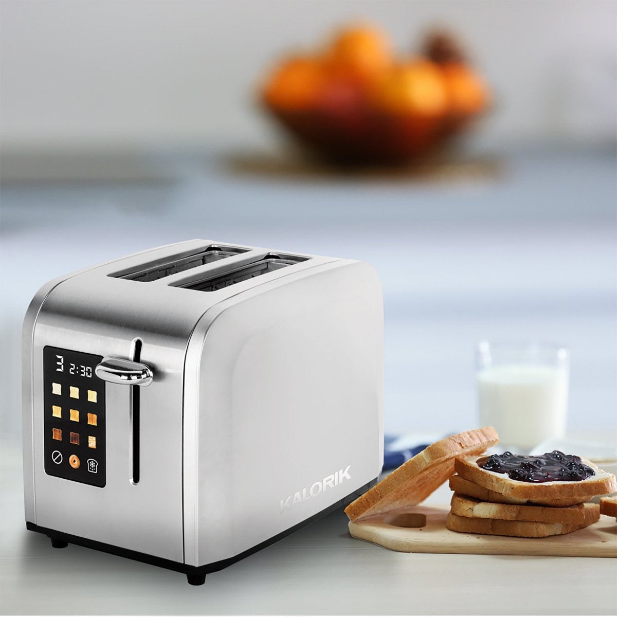 Kalorik Toasters 2-Scheiben Rapid Toaster Touchscreen Edelstahl