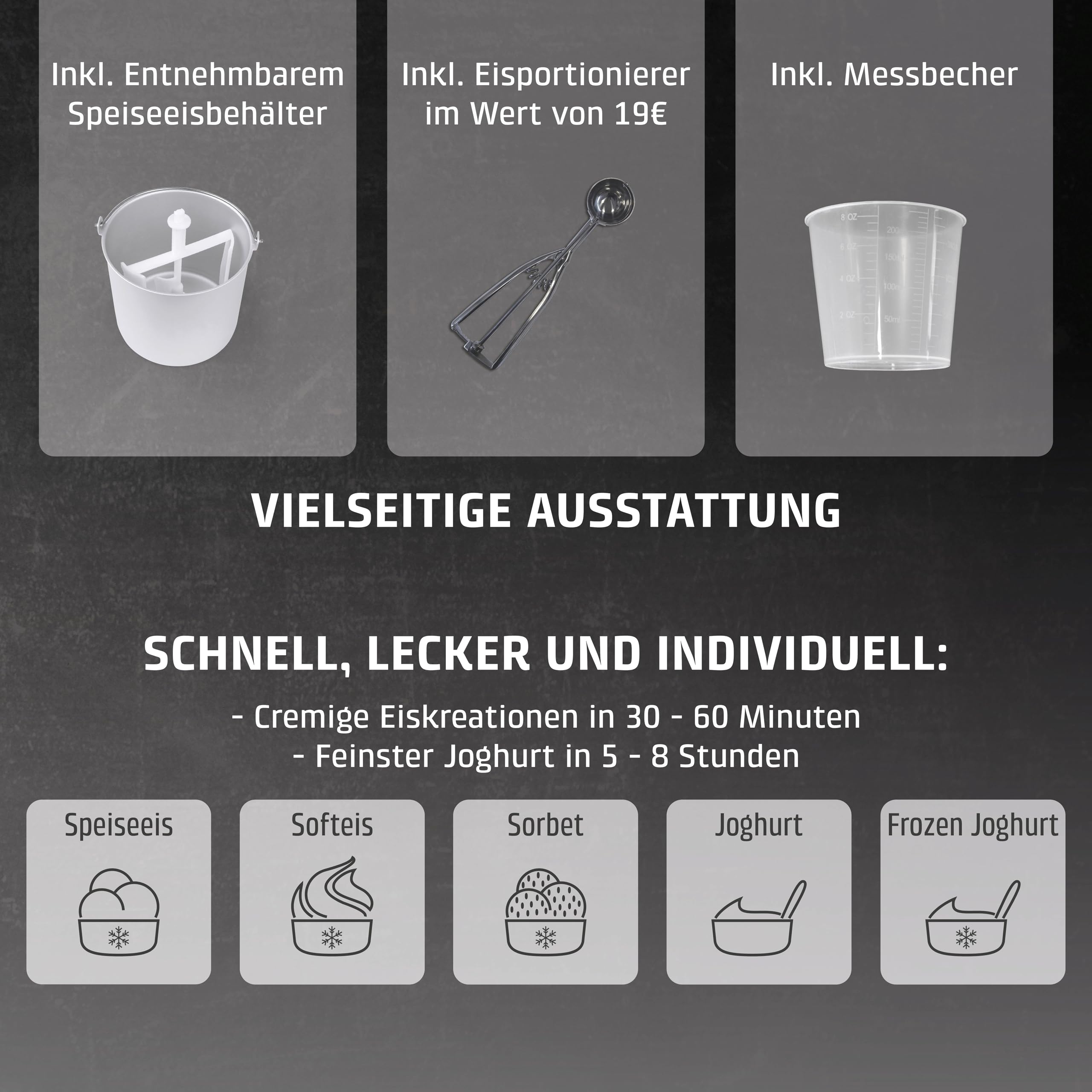 CASO IceCreamer Eismaschine 2in1 2 Liter Kompressor