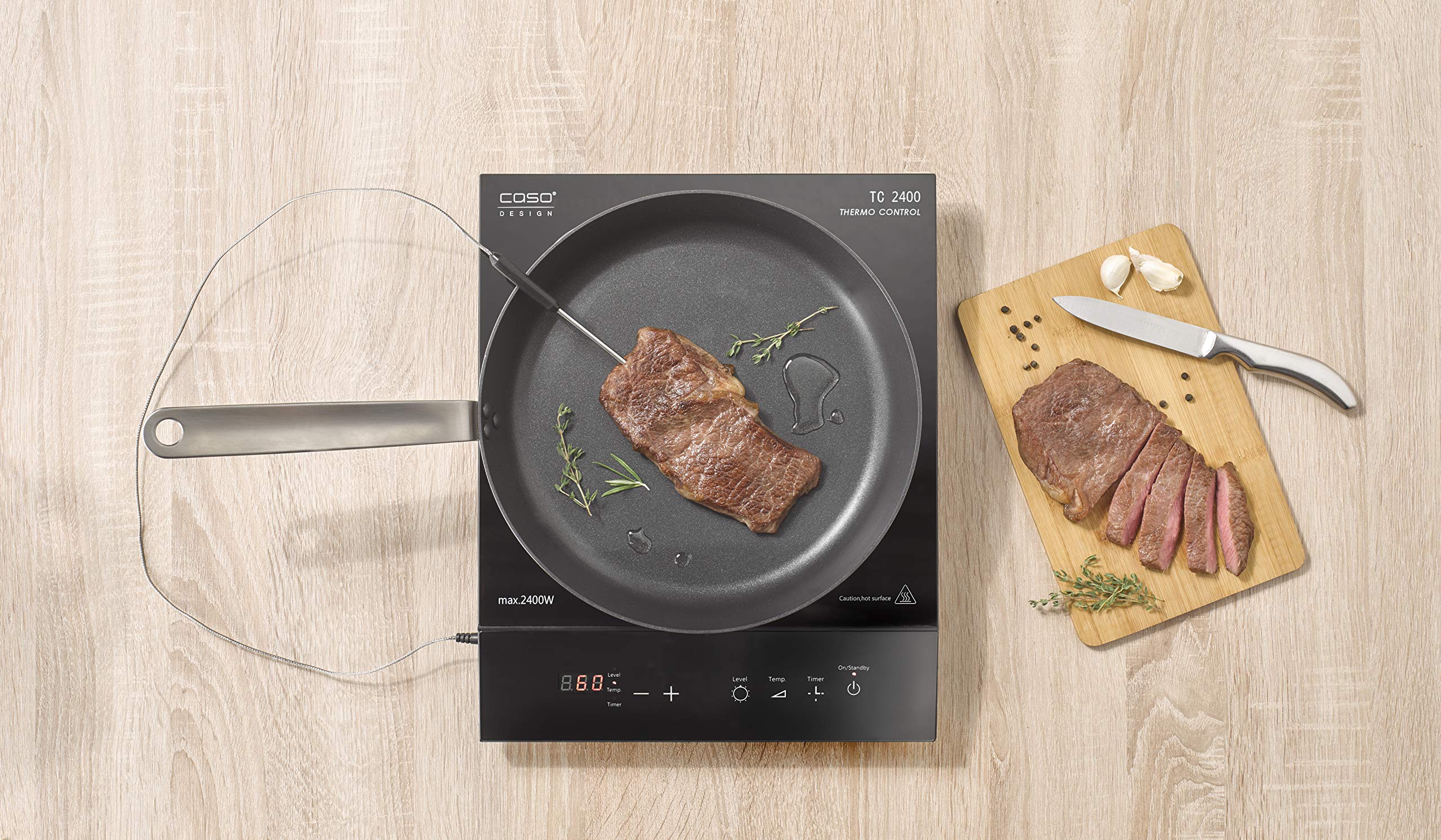 Caso Induction hobs TC2400 Induktionskochfeld 2400W Sous Vide