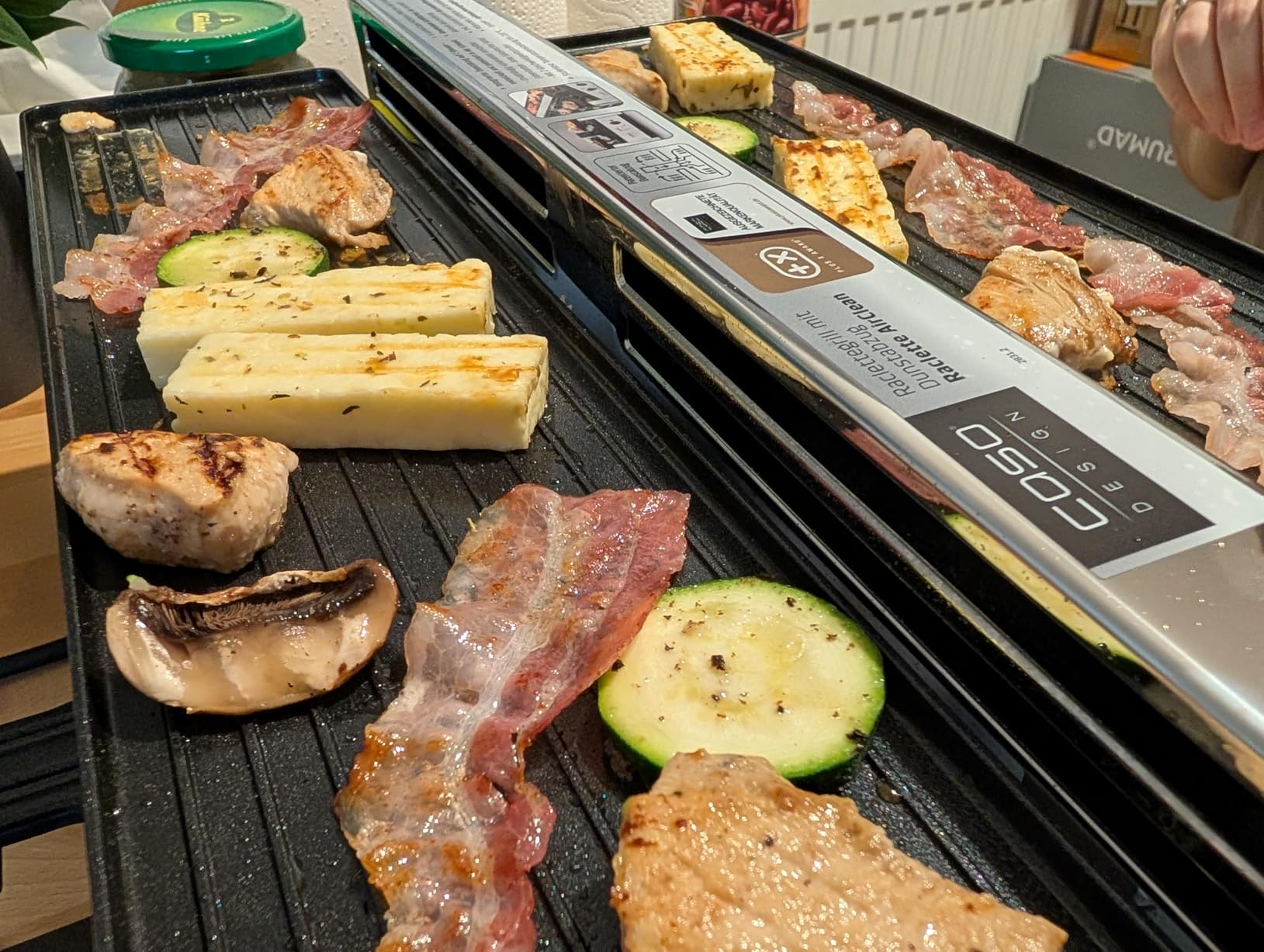 Caso Raclette AirClean Raclettegrill 8 Personen 1500 W Edelstahl