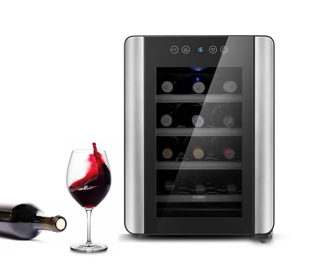 CASO WineCase 12 Red Weinkühlschrank 12 Flaschen 10-18°C