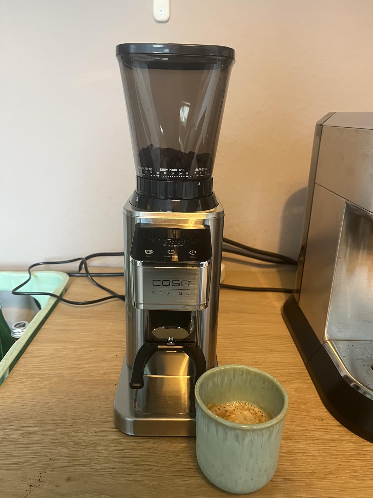 Caso BaristaChef Inox Kaffeemühle Edelstahl 48 Mahlgrade