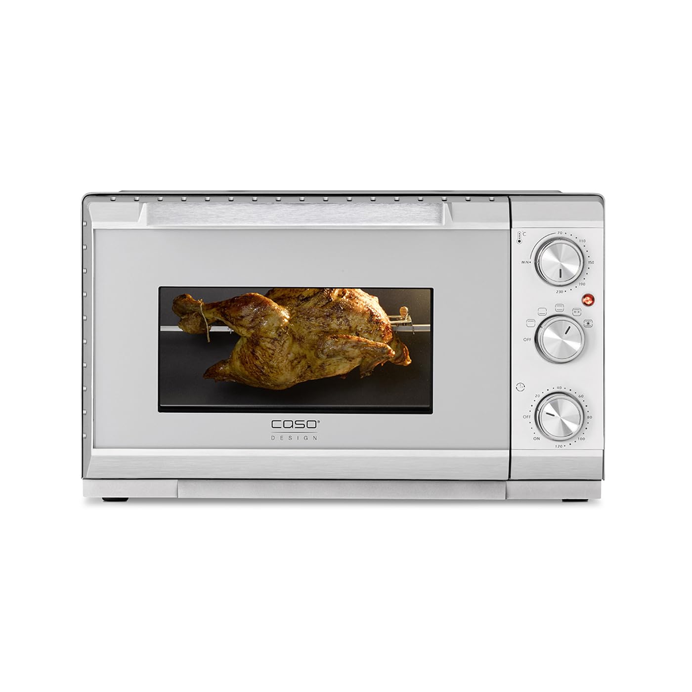 CASO TO 20 SilverStyle Mini-Backofen 20 L Drehspieß