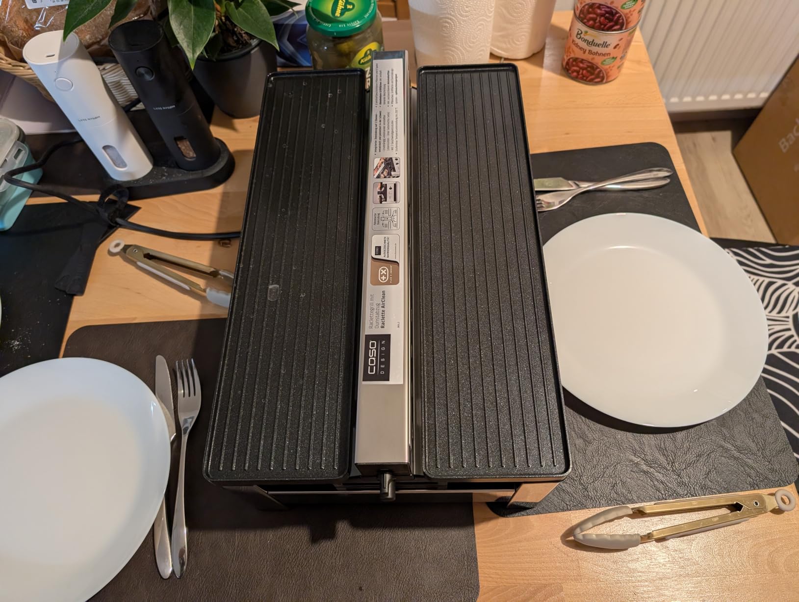 Caso Raclette AirClean Raclettegrill 8 Personen 1500 W Edelstahl