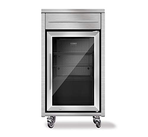 CASO Counter & Cool Rollwagen Edelstahl 63 Liter 0-10°C