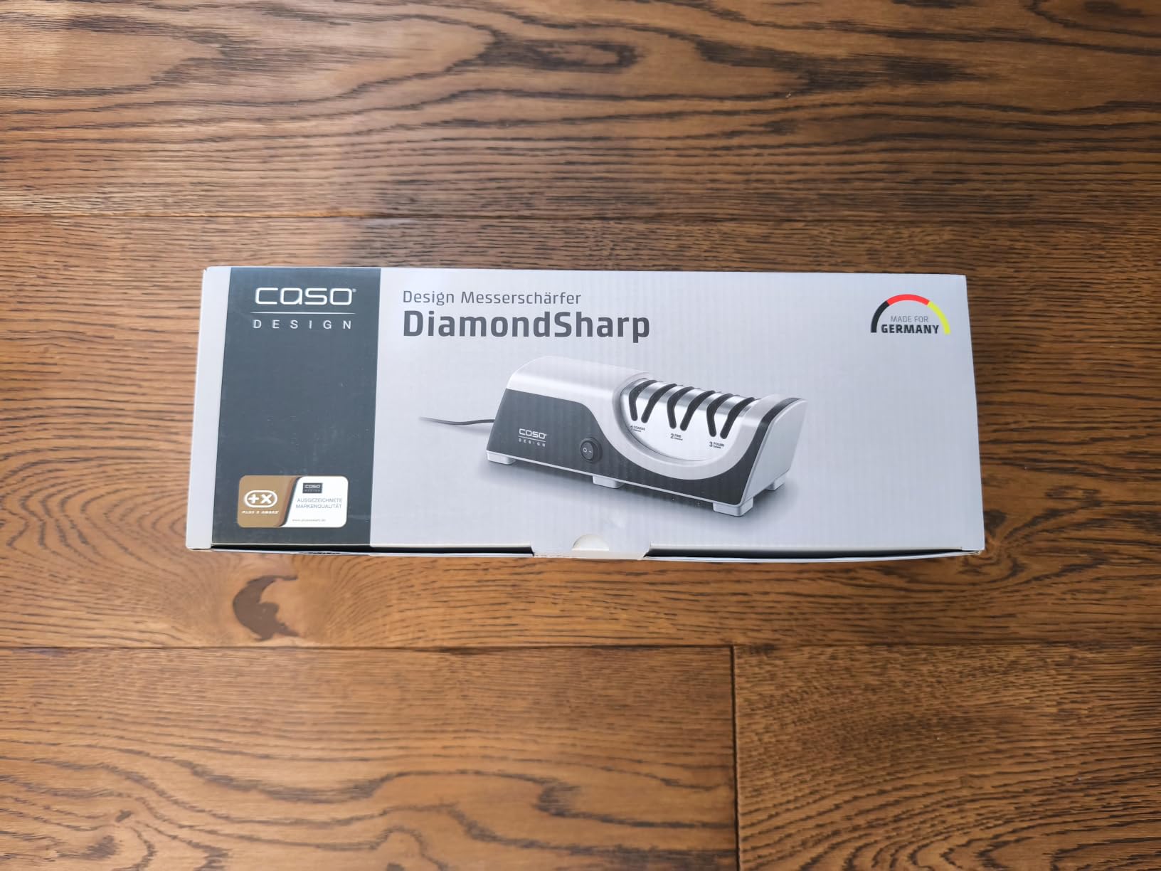 CASO DiamondSharp Messerschärfer elektrisch Diamant 3-Stufen