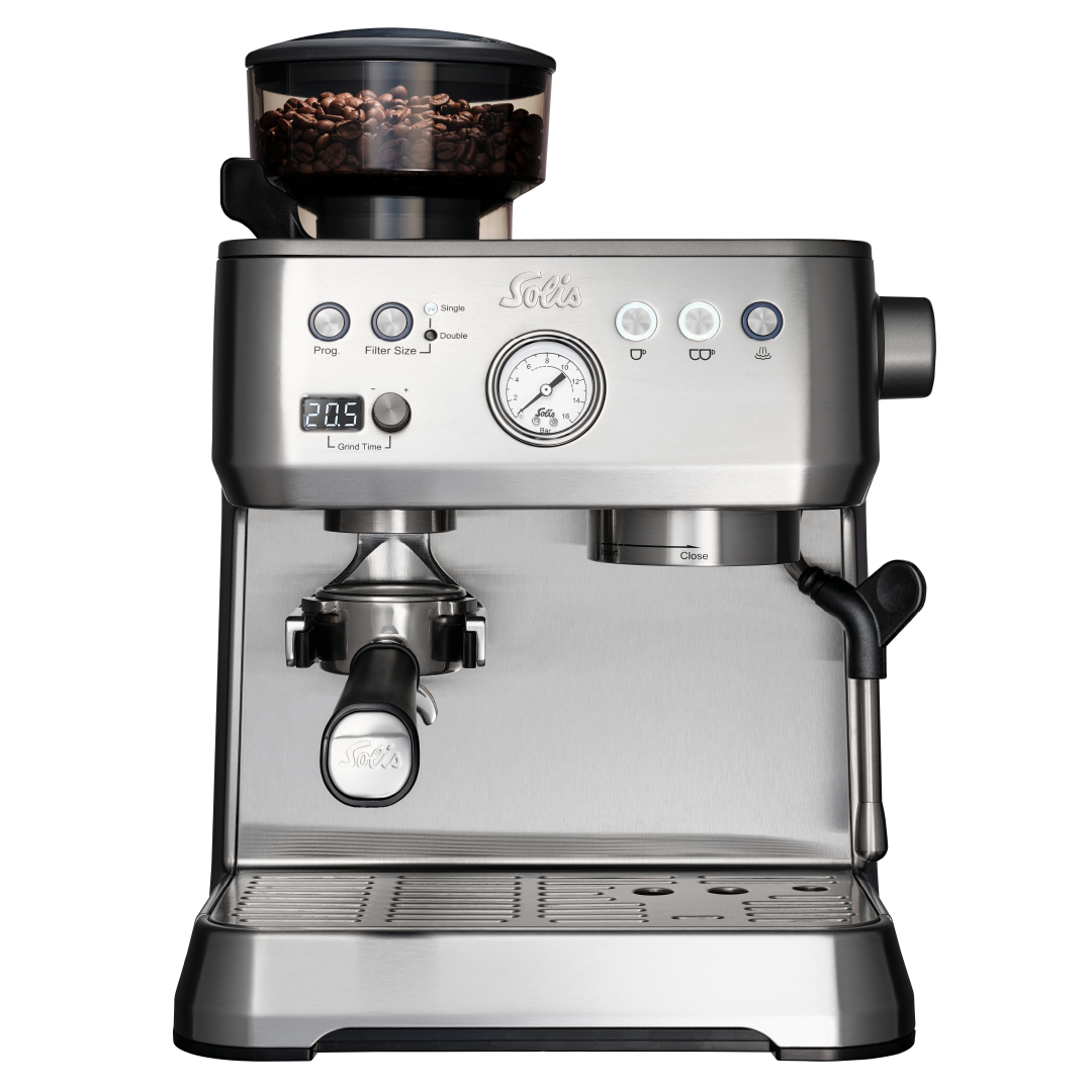 Solis Grind & Infuse Perfetta Espressomaschine Silber PID