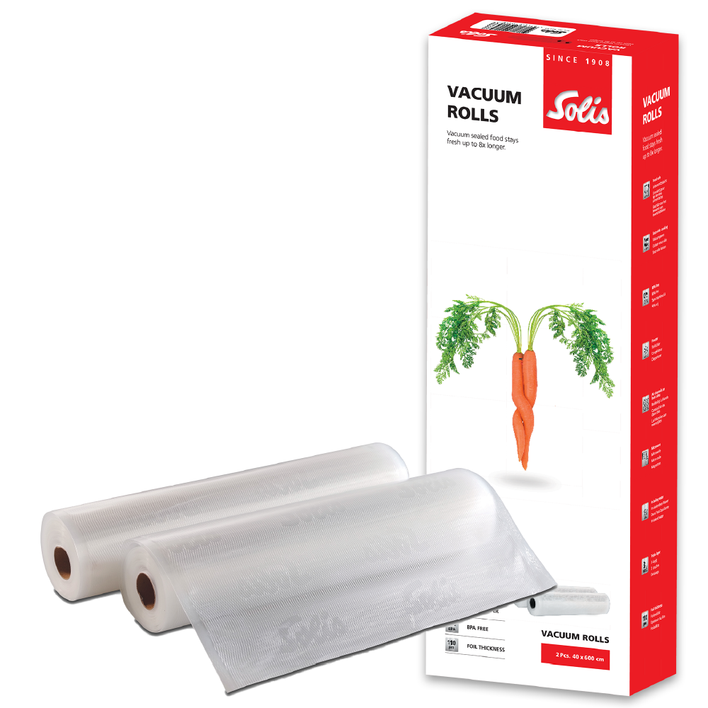 Solis Vac Prestige Vakuumierfolien 40x600 cm 2 Rollen