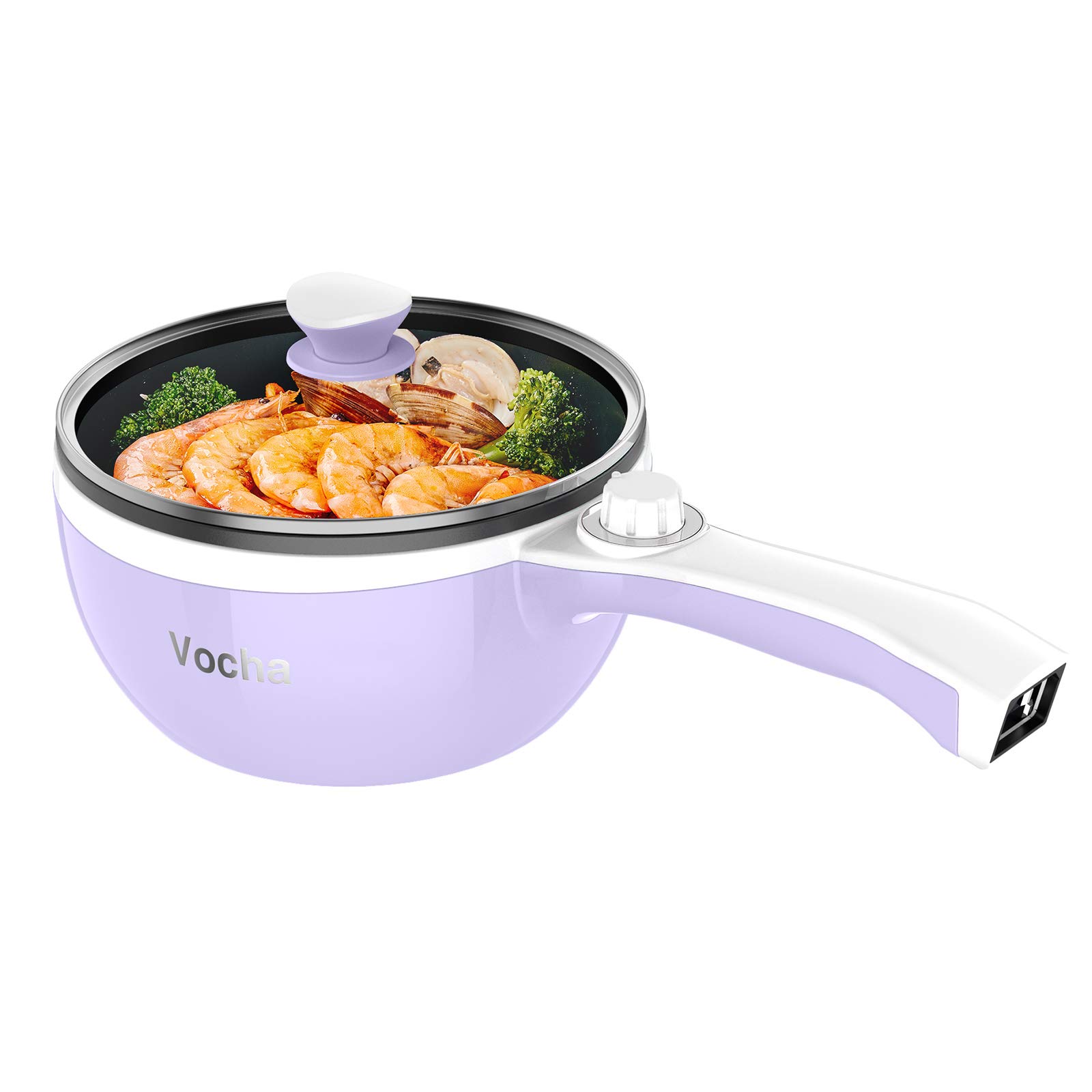 Vocha Electric Pot Elektrotopf 1,5 L Grün Antihaft 600W