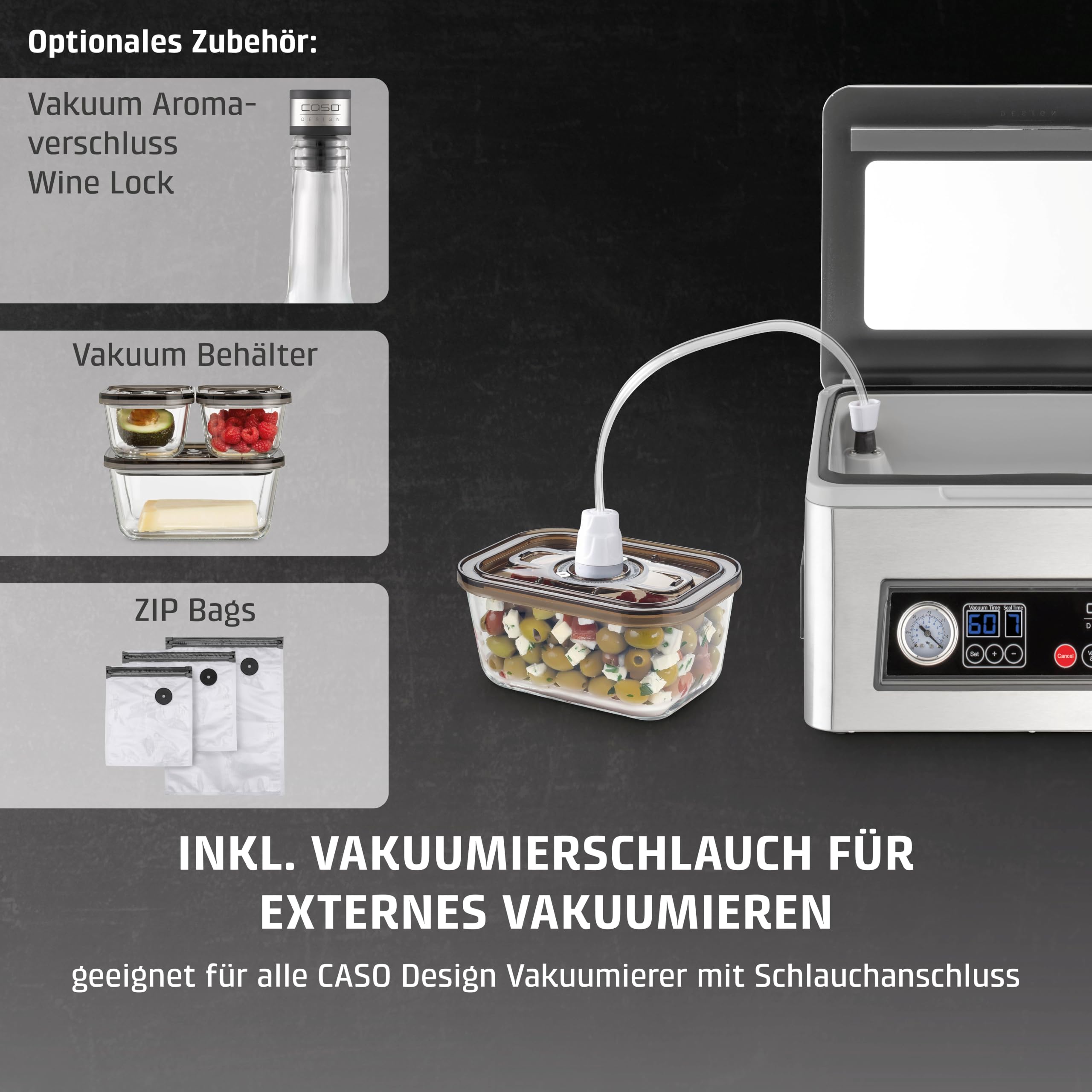 CASO VacuChef 50 Kammervakuumierer 4 L 70 l/min