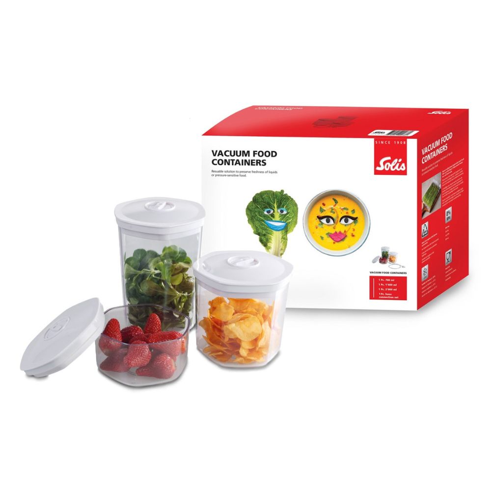 Solis Vac Prestige Vakuumbehälter 3er-Set 700 1400 2000ml