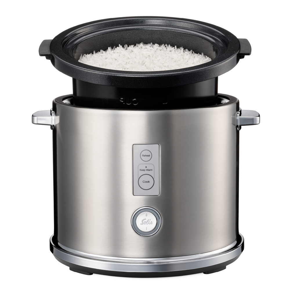 Solis Rice Cooker Multi Reiskocher 1,2 L Edelstahl Antihaft