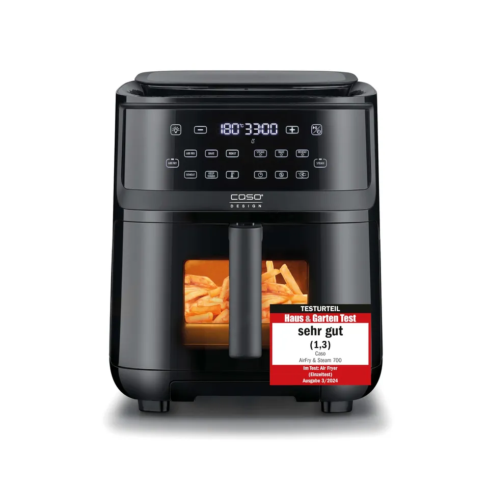 CASO AirFry & Steam 700 Heißluftfritteuse 7 Liter Dampf