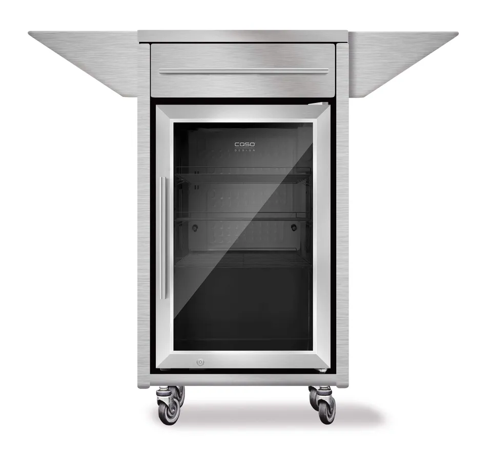 CASO Counter & Cool Rollwagen Edelstahl 63 Liter 0-10°C