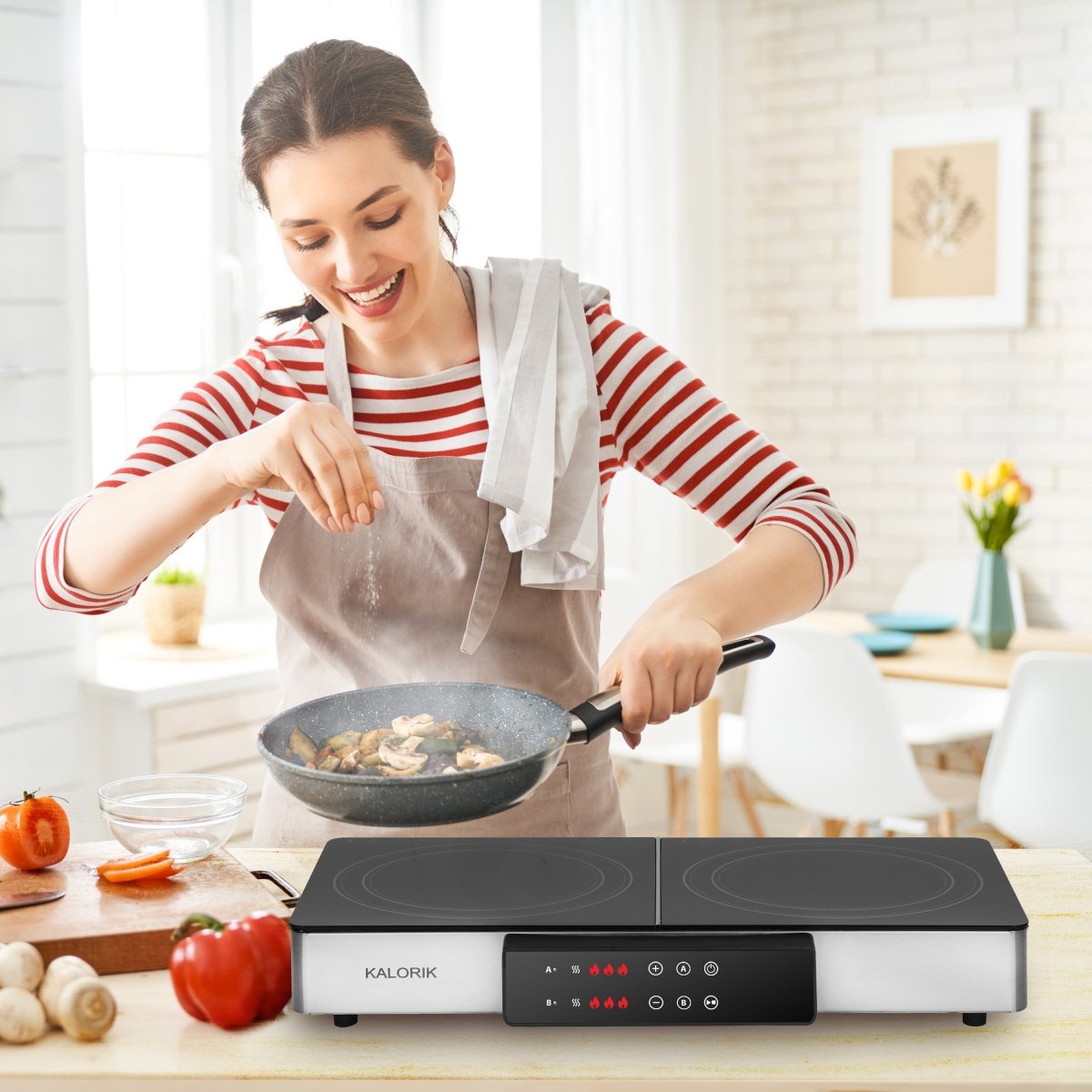 Kalorik MAXX 2-in-1 Elektrogrill Kochplatte Keramik 56cm