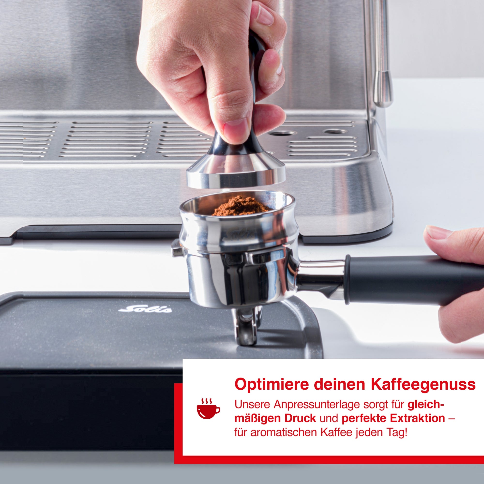 Solis Barista Perfetta Plus Tampingmatte für Siebträger