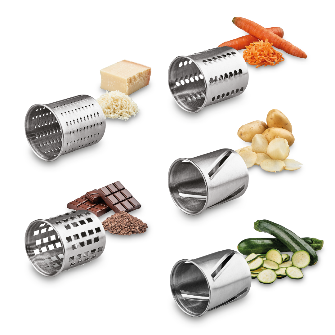 Solis Slice & More Multihobel Trommelreibe mit 5 Trommeln