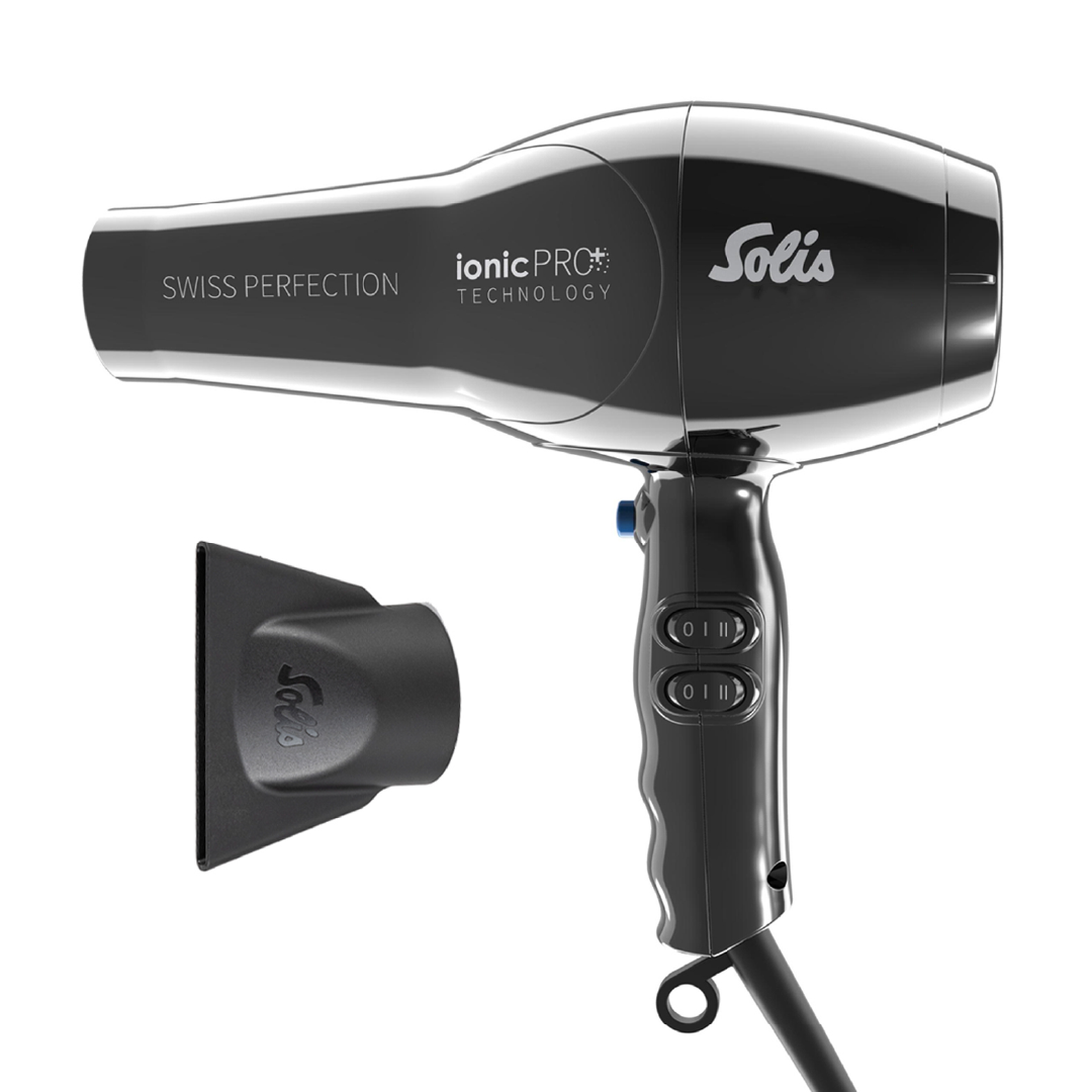Solis Swiss Perfection 360 ionicPRO Haartrockner Schwarz