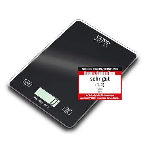 Caso Slim Küchenwaage 5 kg mit 1-g-Einteilung