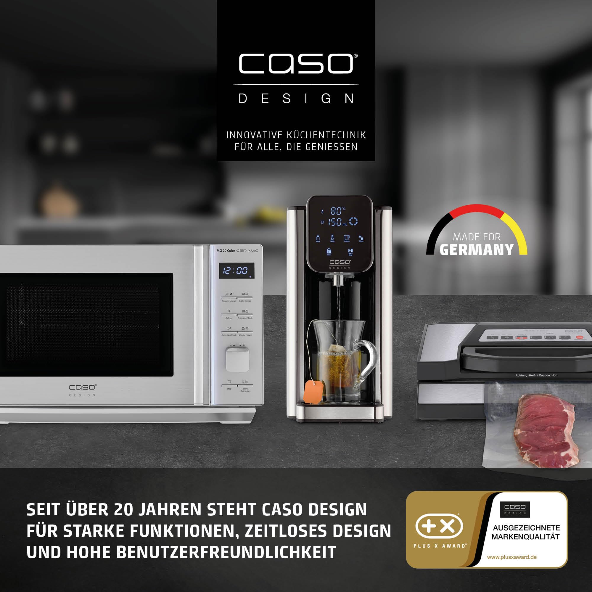 Caso Classico T4 Toaster Edelstahl 4 Scheiben 5 Stufen