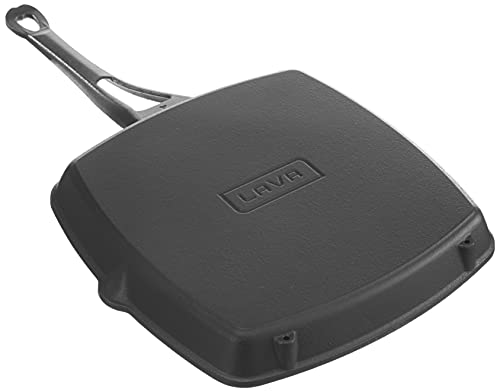 Lava ECO Grillpfanne Gusseisen 10 Zoll schwarz matt