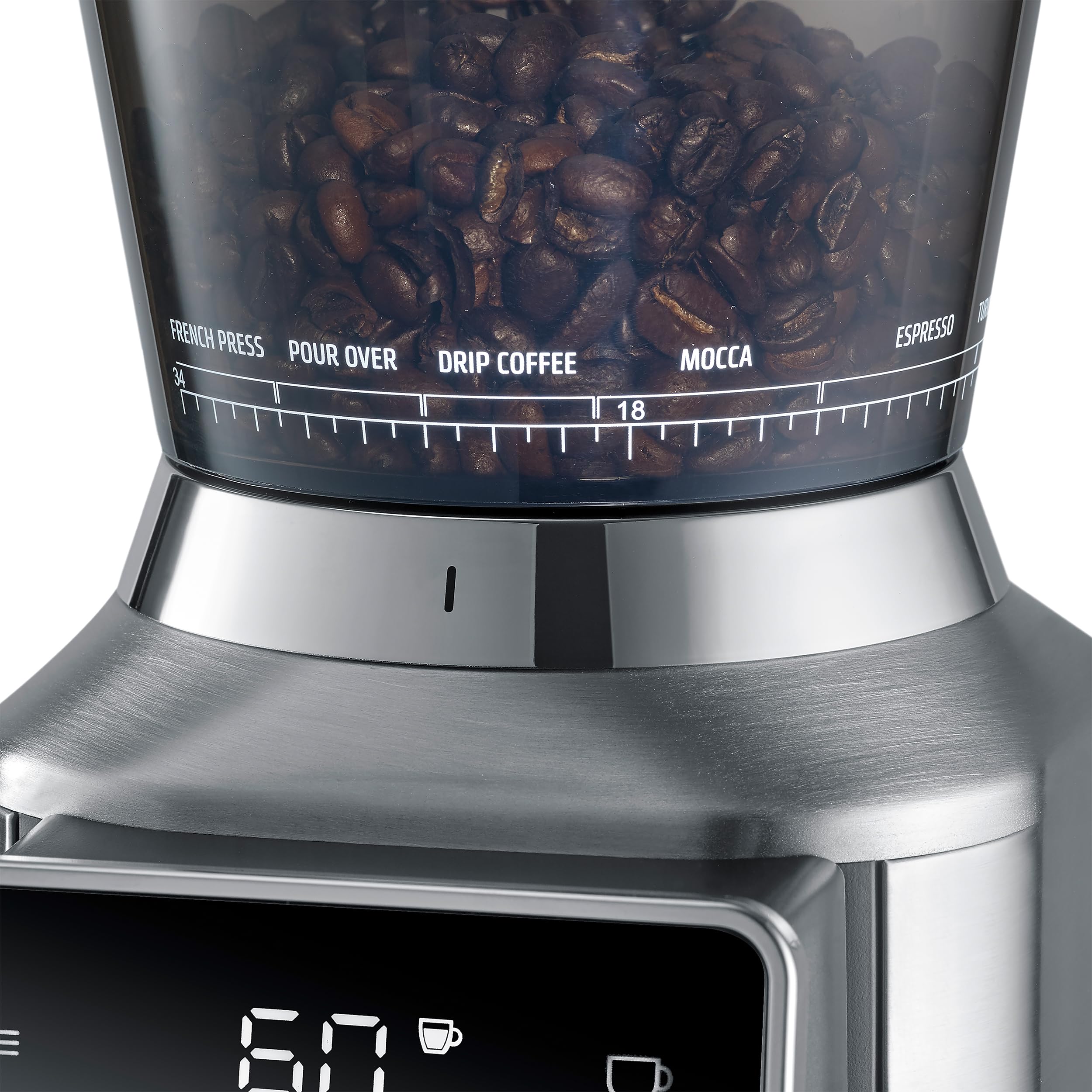Caso BaristaChef Inox Pro Kaffeemühle Edelstahl 320 g
