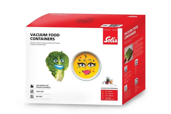 Solis Vac Prestige Vakuumbehälter 3er-Set 700 1400 2000ml