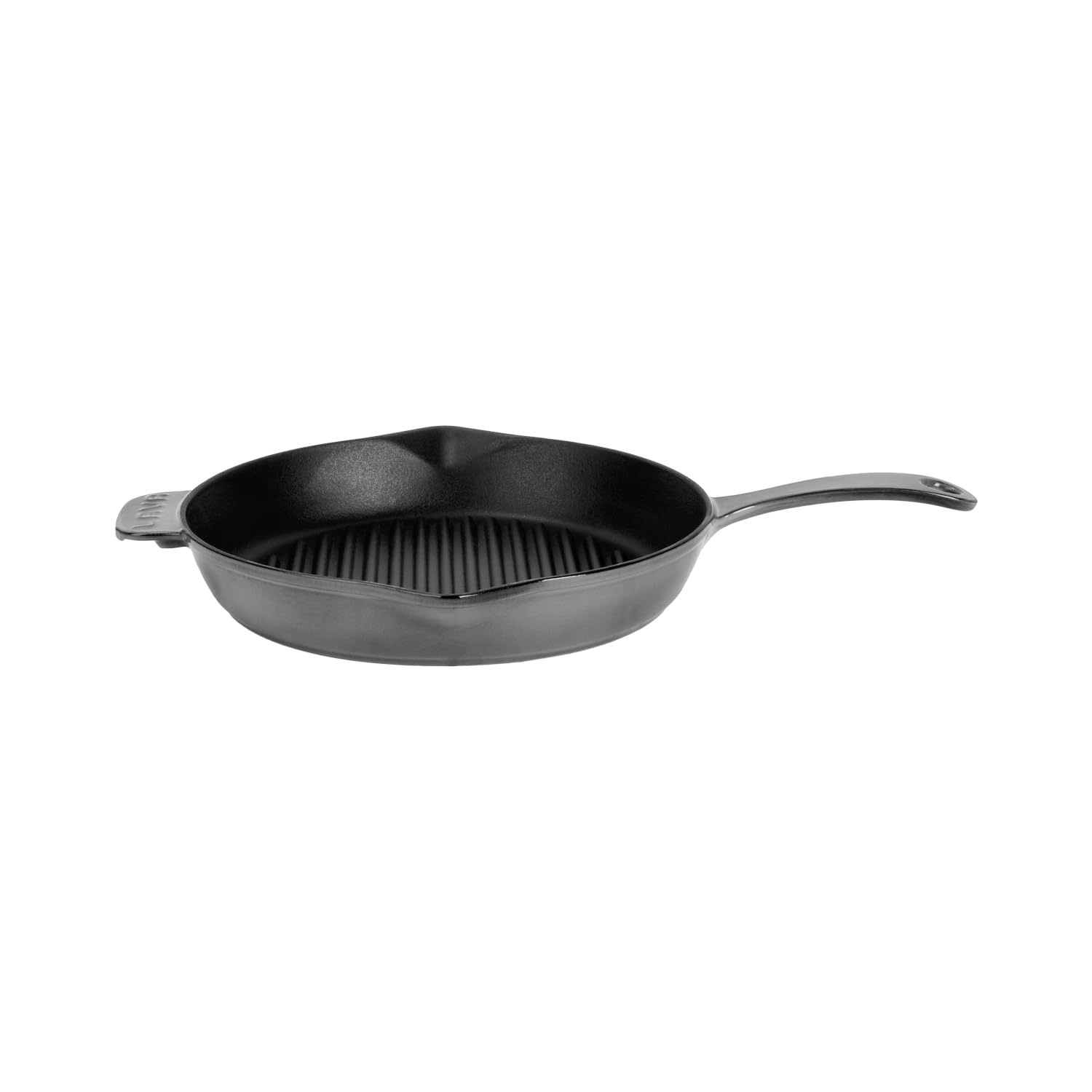 Lava Premium Grillpfanne 28 cm Gusseisen Grau Emaille Rund