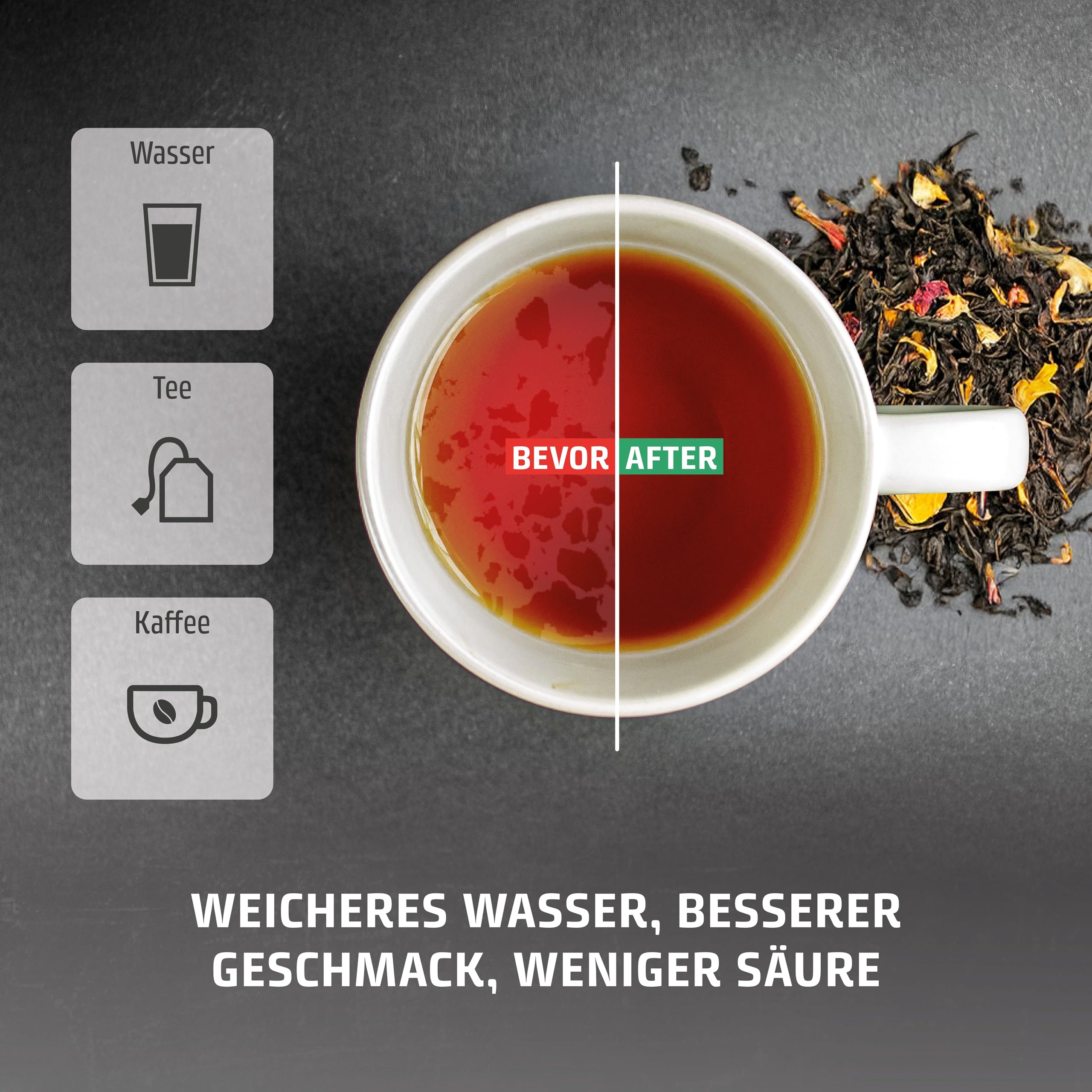 Caso Beverage Wasserfilter 3er-Set Heißwasserspender Kalkschutz