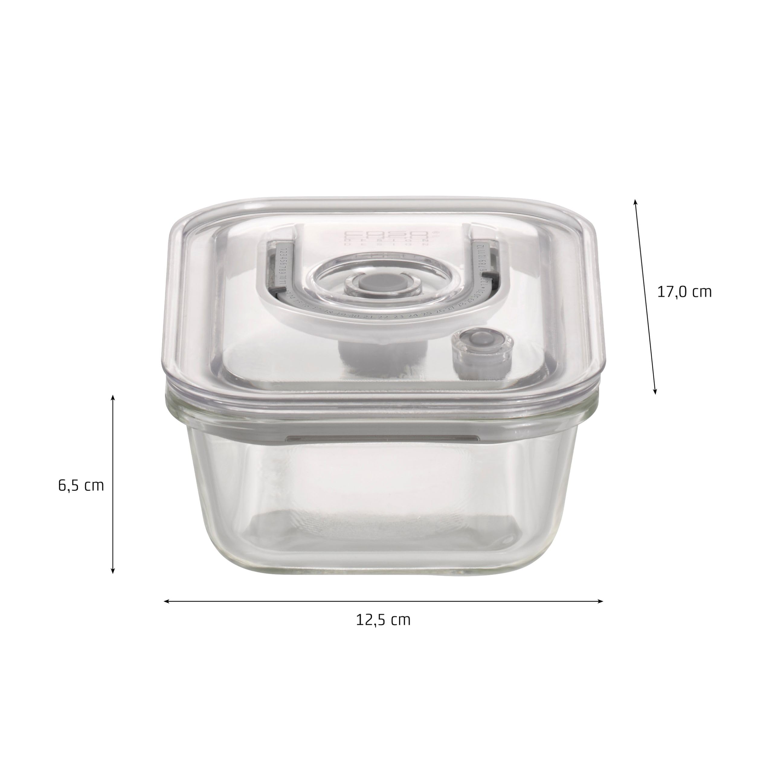 Caso VacuBoxx E-Set Vakuumbehälter Glas 4tlg mit Pumpe