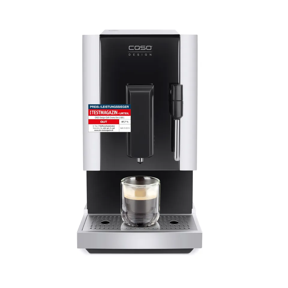 Caso Café Crema One Kaffeevollautomat Edelstahl 160 g