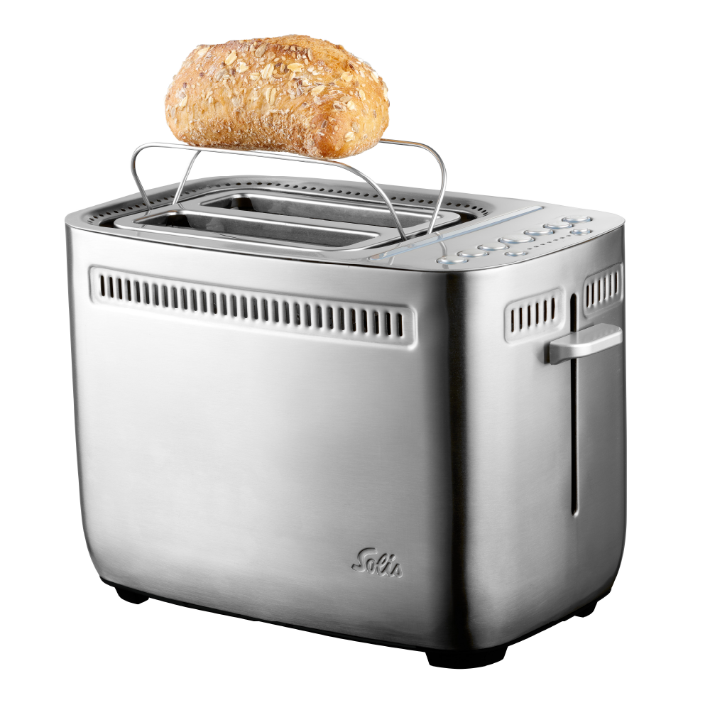 Solis Sandwich Toaster mit Zangen und Brötchenwärmer