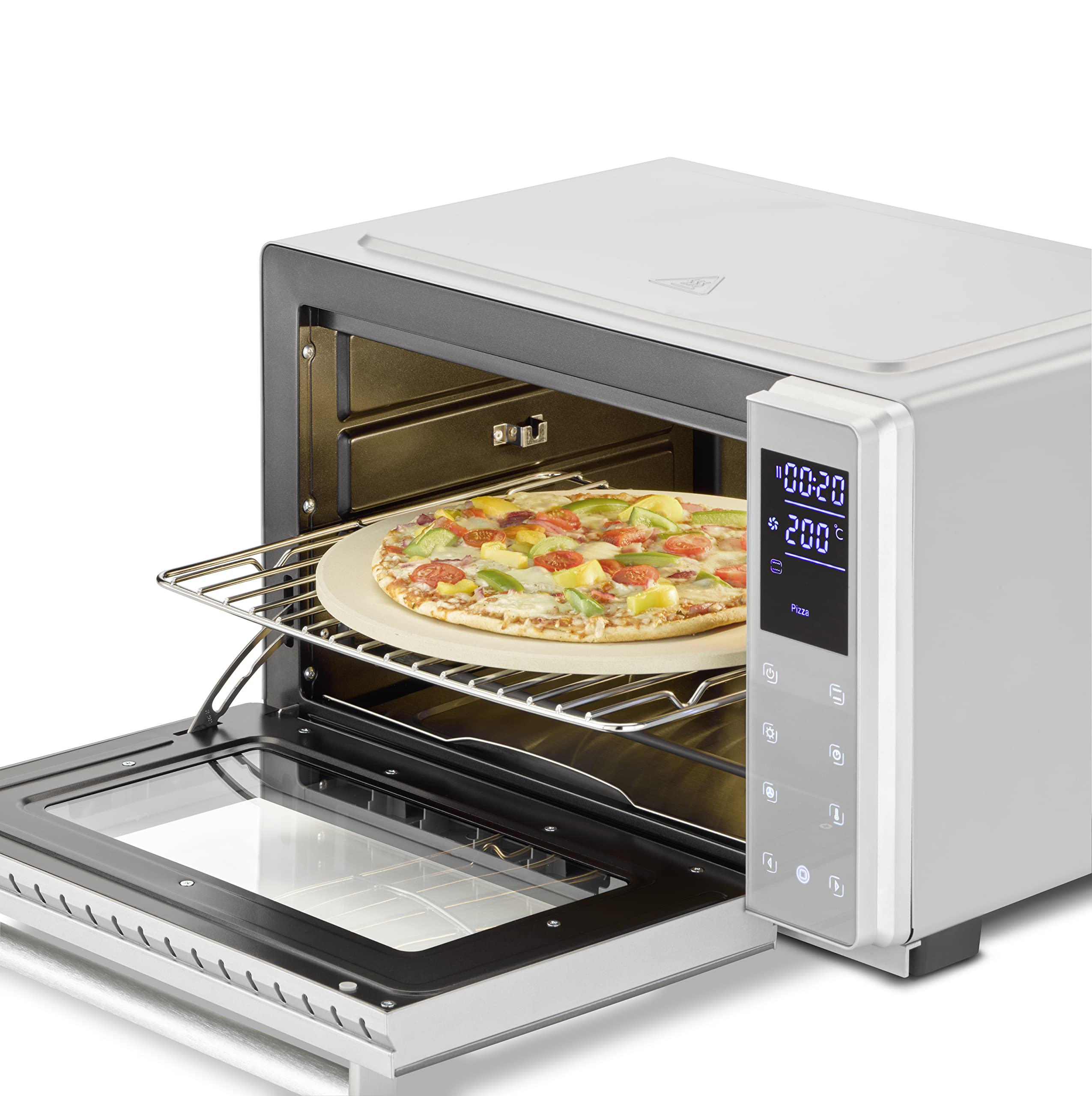 CASO Bake & Style 26 Touch Mini-Backofen 30cm Pizzastein