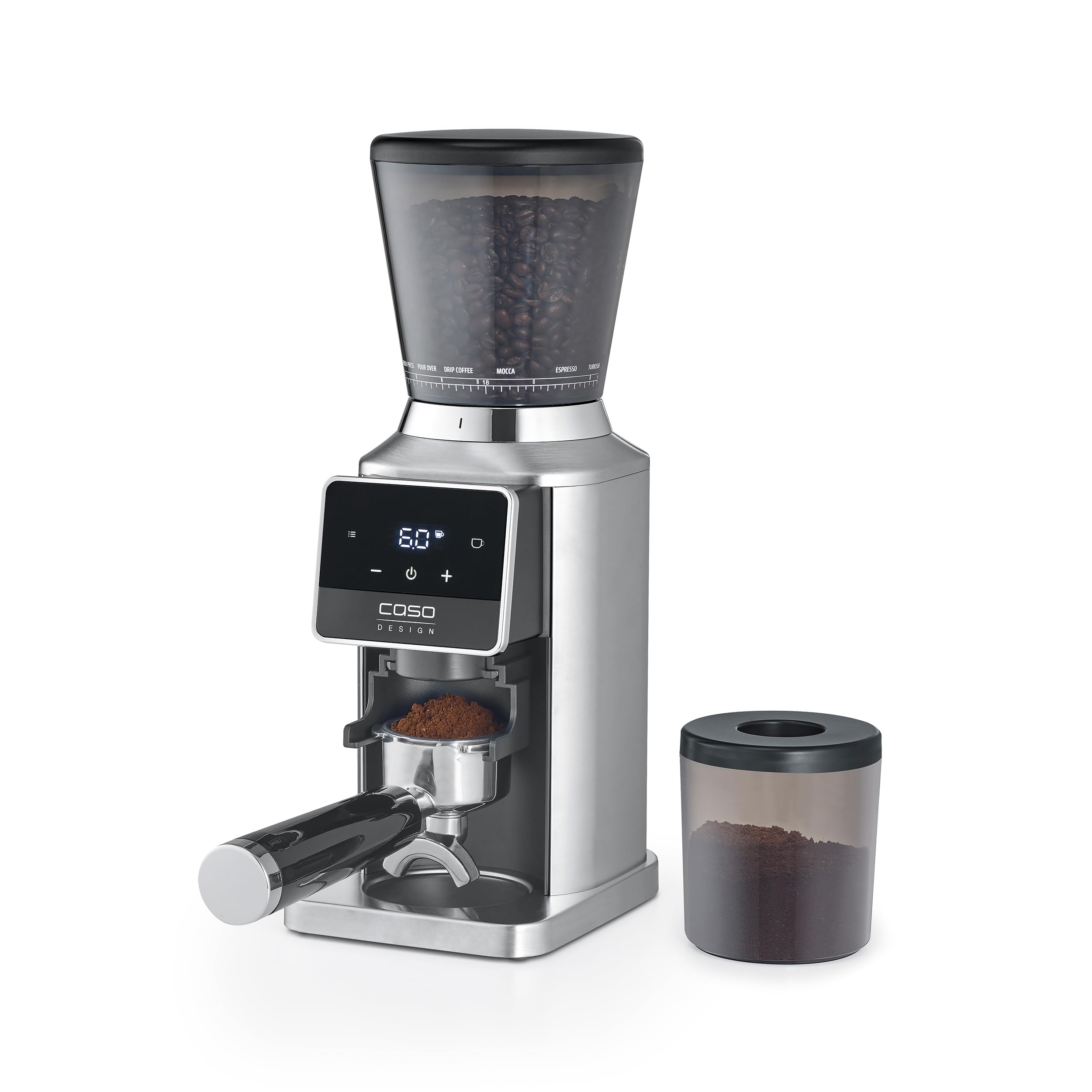 Caso BaristaChef Inox Pro Kaffeemühle Edelstahl 320 g