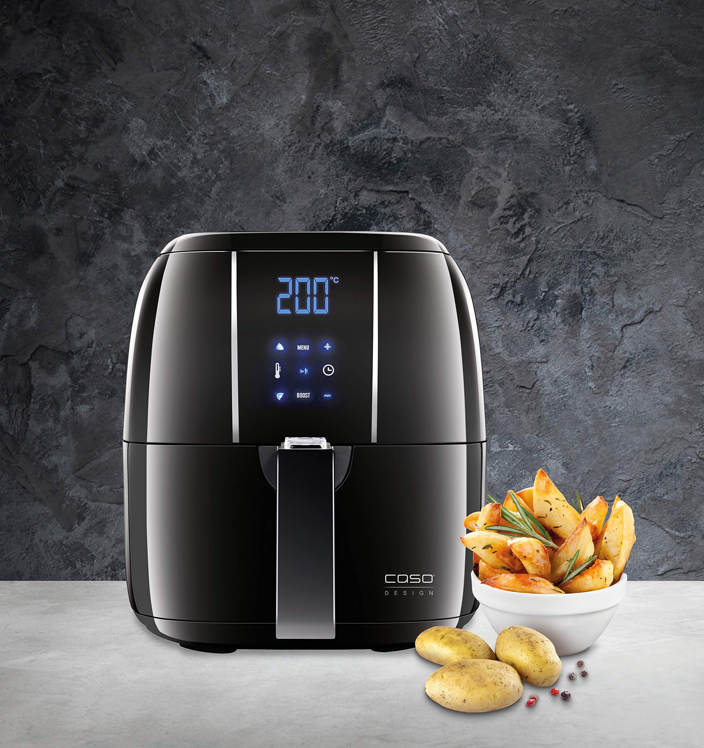 CASO AF200 Heißluftfritteuse 3 L 1400 W ohne Öl