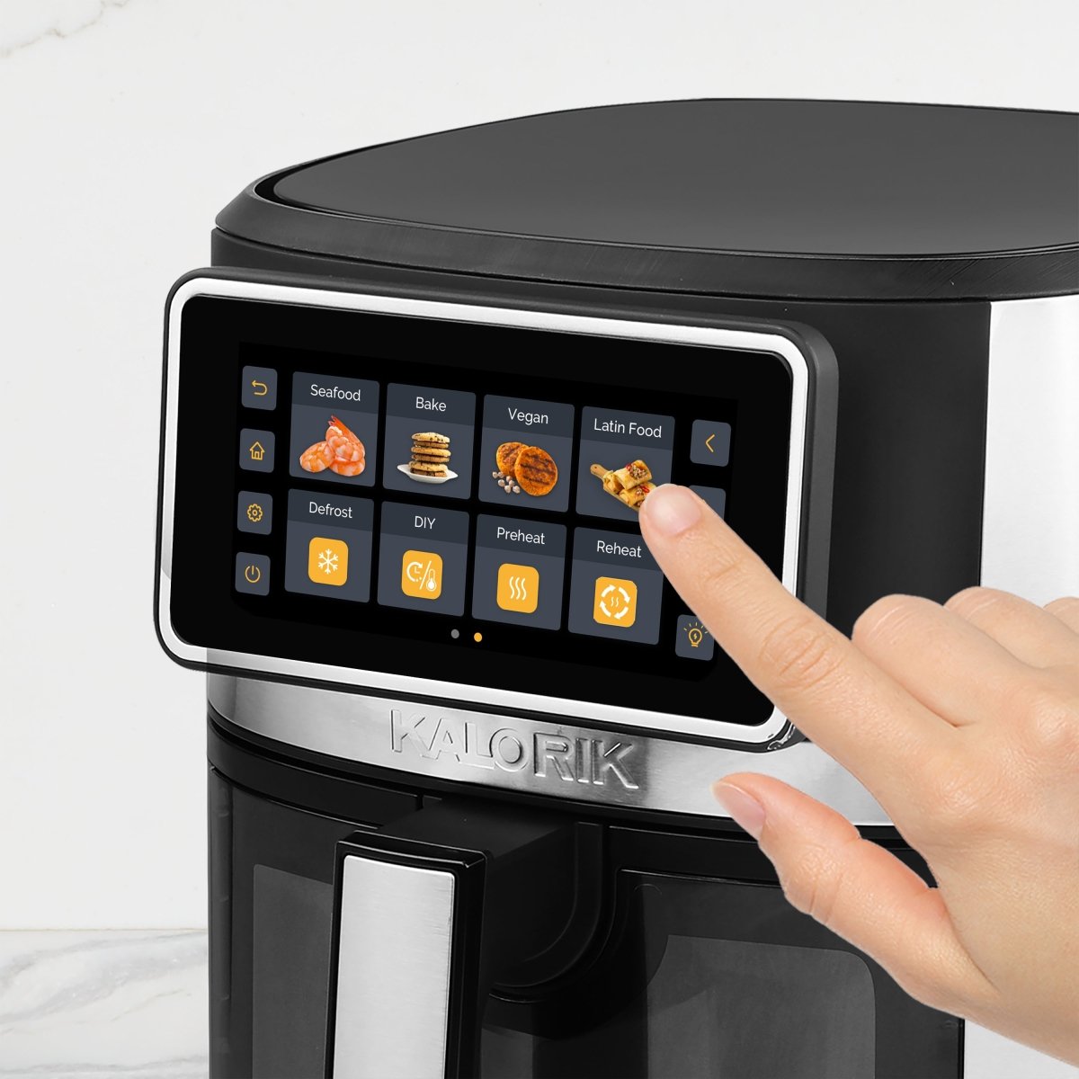 Kalorik VIVID Touch 7 Quart Heißluftfritteuse mit Fenster