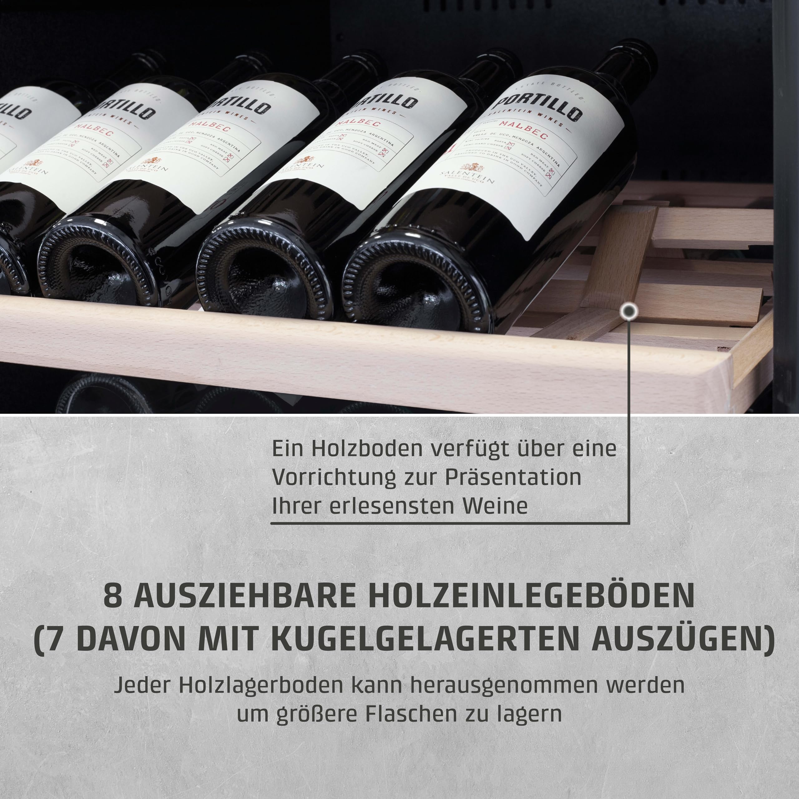 Caso WineExclusive 180 Smart Weinkühlschrank 180 Flaschen