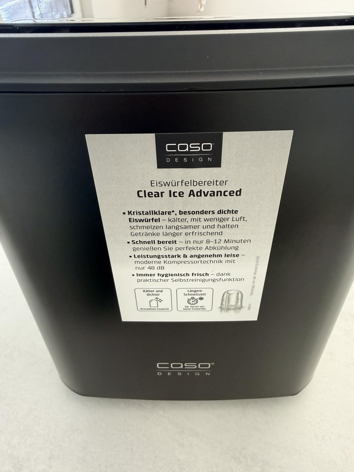 CASO Clear Ice Advanced Eiswürfelmaschine 8 kg/24h