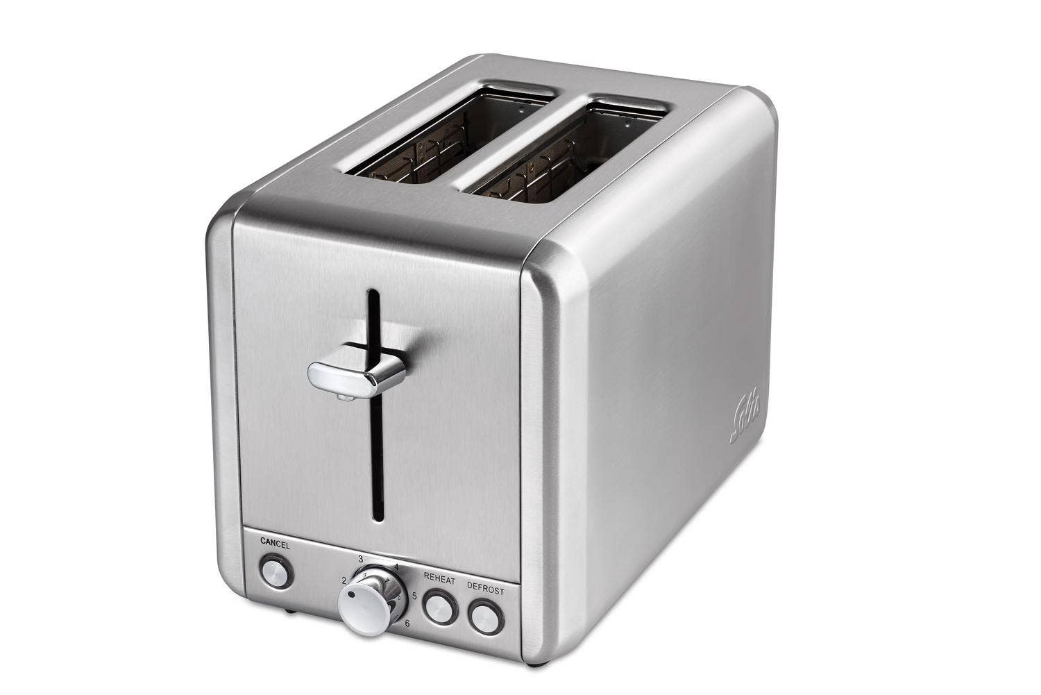 Solis Flex Toaster Steel Toaster Edelstahl 2-Scheiben