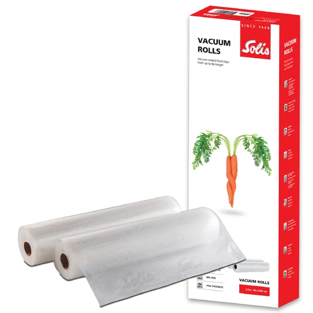Solis Vac Prestige Vakuumierfolien 40x600 cm 2 Rollen