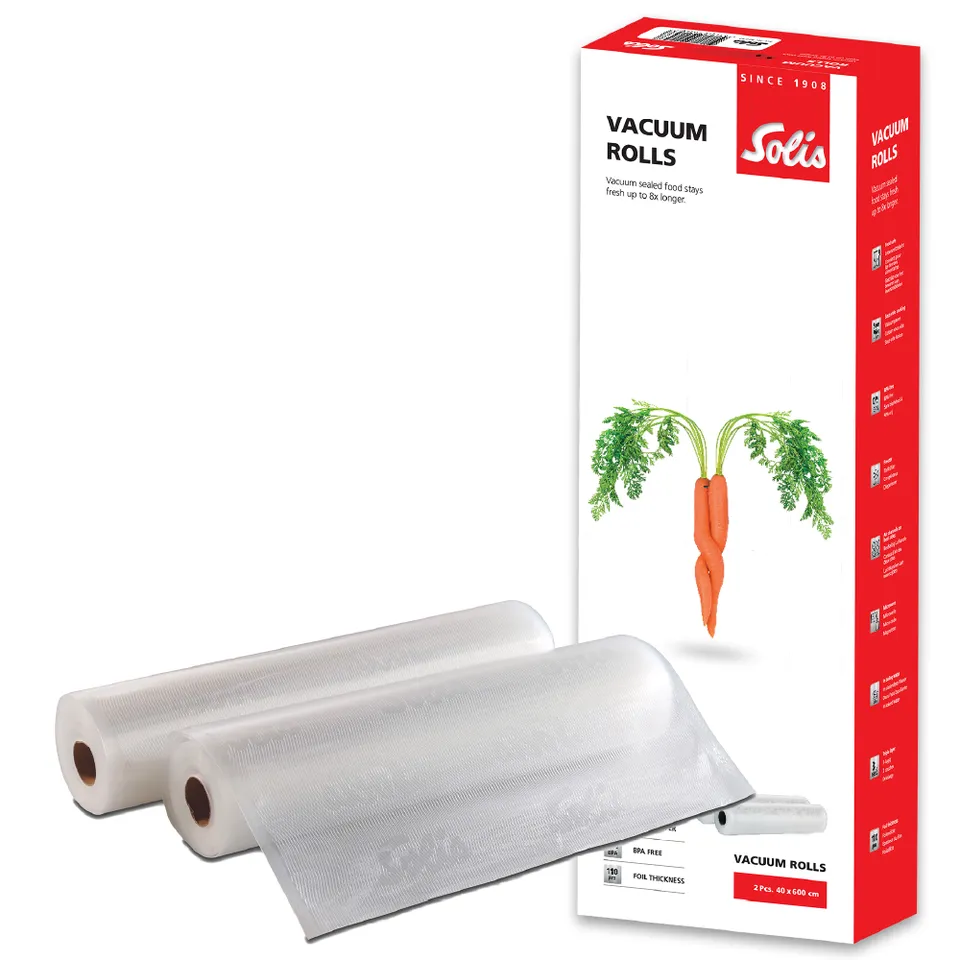 Solis Vac Prestige Vakuumierfolien 40x600 cm 2 Rollen