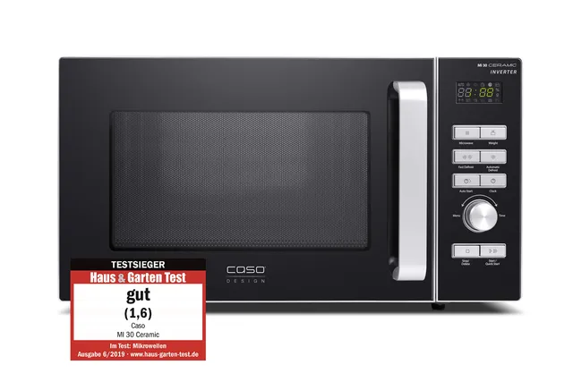 CASO MI 30 Ceramic Mikrowelle 30 L 1000 Watt Edelstahl