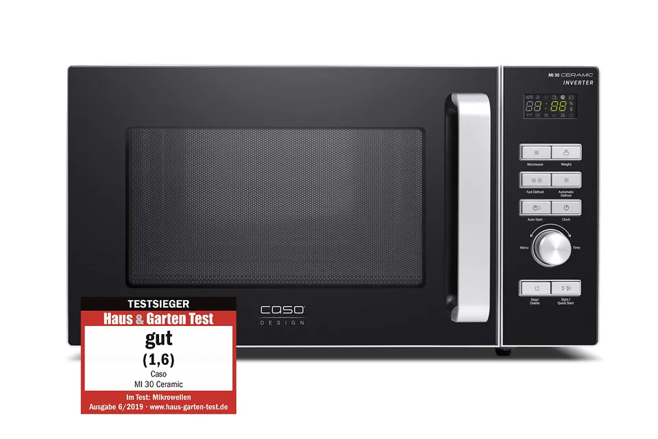 CASO MI 30 Ceramic Mikrowelle 30 L 1000 Watt Edelstahl
